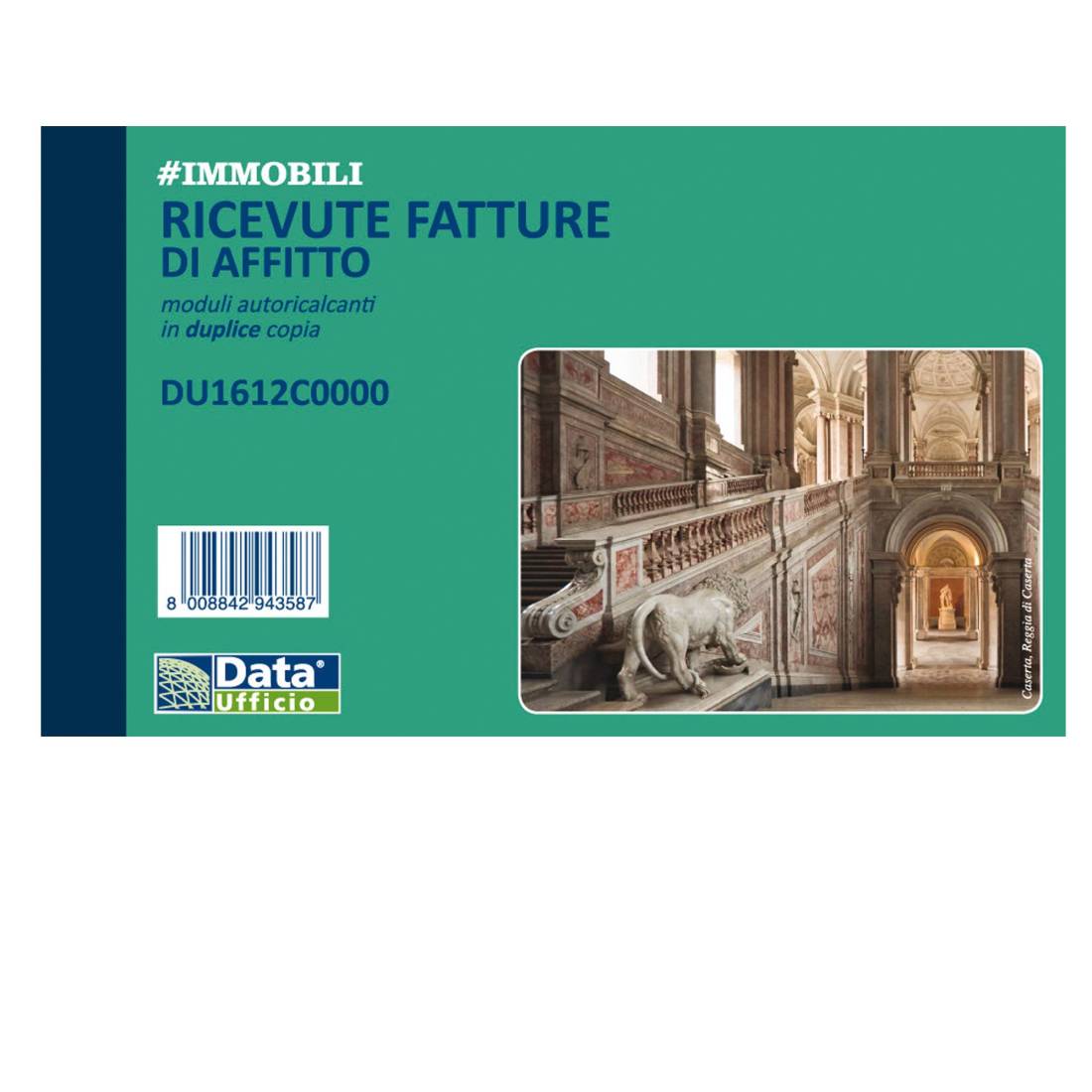 BLOCCO RICEVUTE AFFITTO 1612C - Duplice Copia