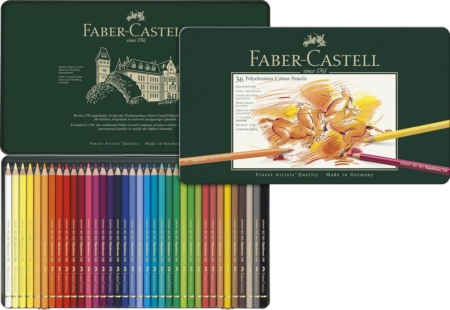 FABER-CASTELL - Pastelli Polychromos Confezione Da 36 Pz