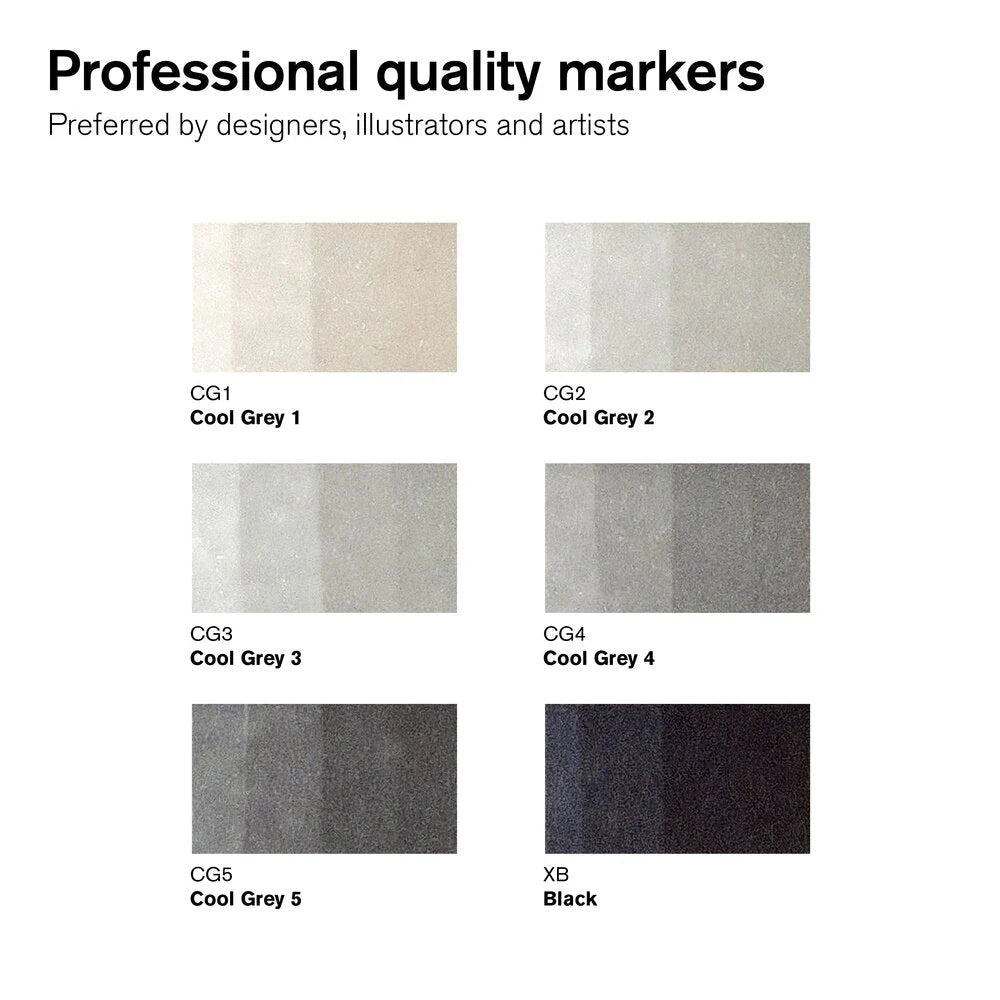WINSOR & NEWTON PROMARKER NEUTRAL TONES - 6 Pz
