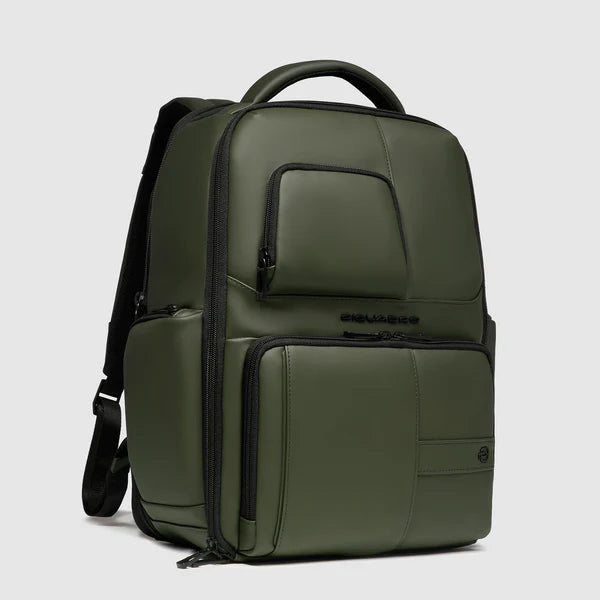 PIQUADRO - Zaino Uomo Fast Check Resistente All'Acqua Verde