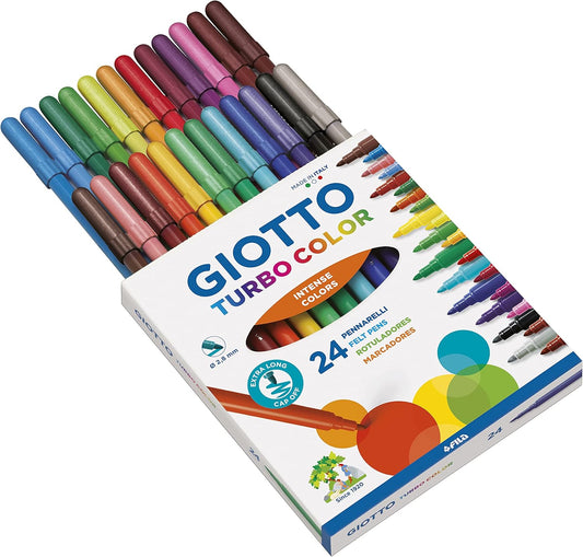 PENNARELLI GIOTTO TURBO COLOR - Confezione Da 24 Colori