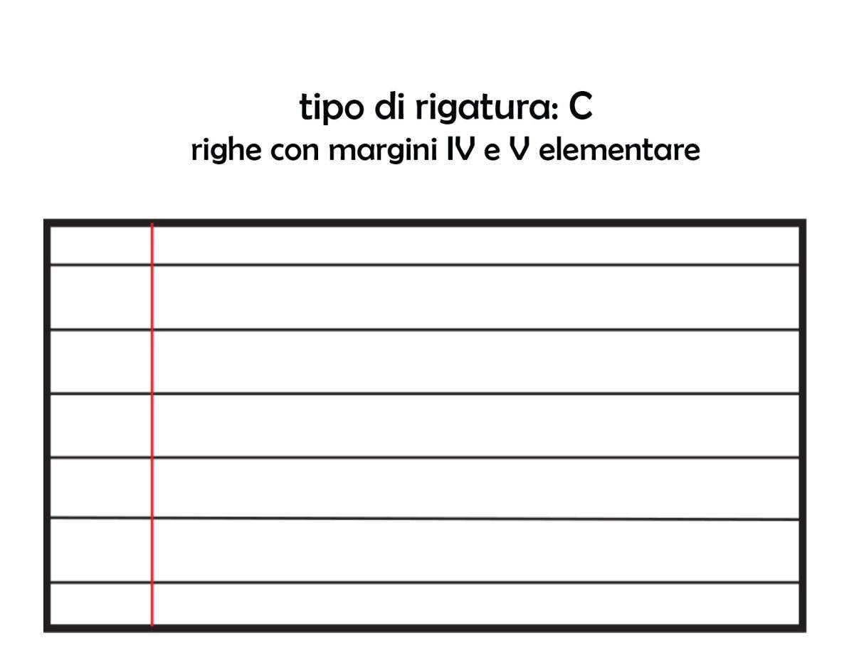 QUADERNONE MONOCOLORE 80gr - Confezione Da 10pz Righe Con Margine