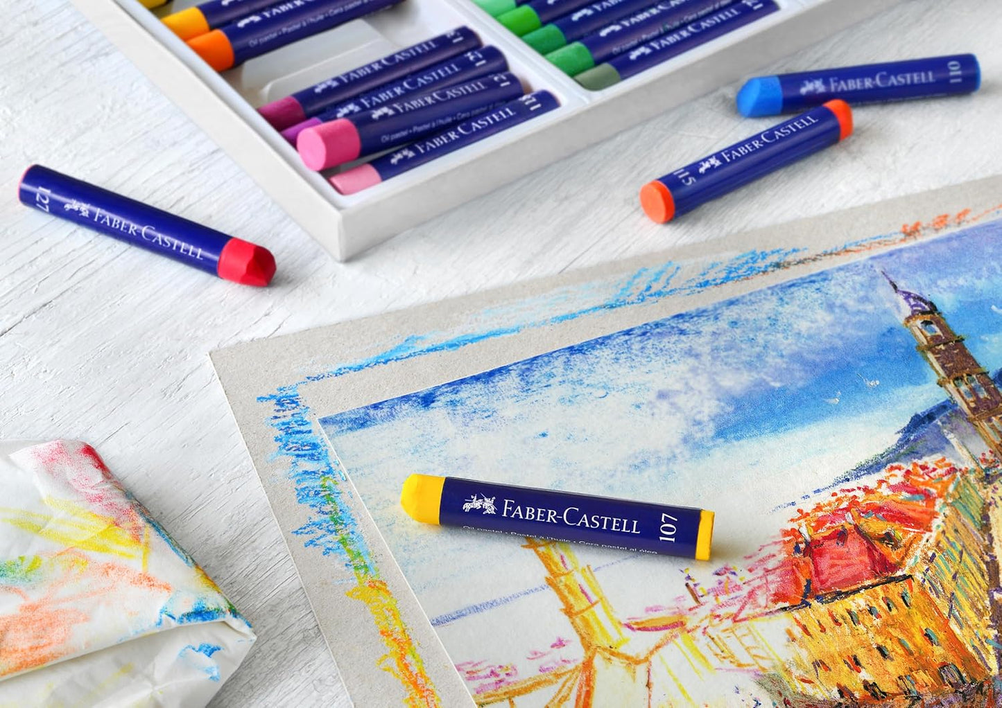 FABER-CASTELL - Pastelli Ad Olio Confezione Da 12 Pz
