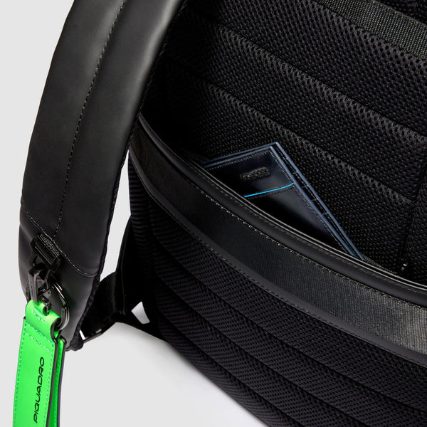 PIQUADRO - Zaino Uomo Fast Check Resistente All'Acqua Nero