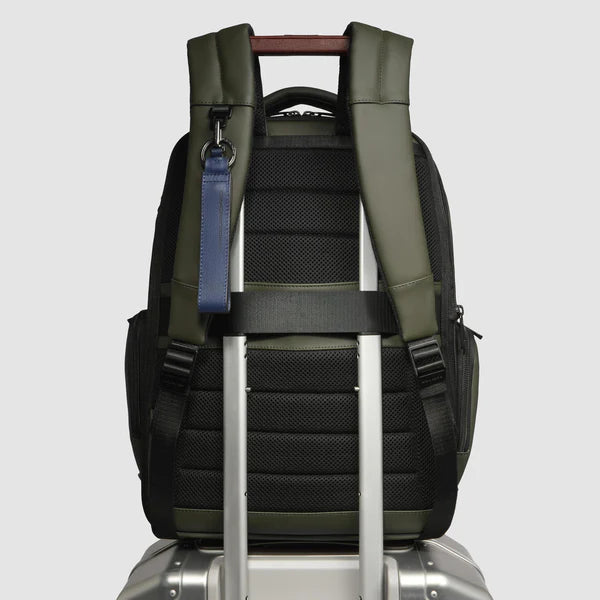 PIQUADRO - Zaino Uomo Fast Check Resistente All'Acqua Verde