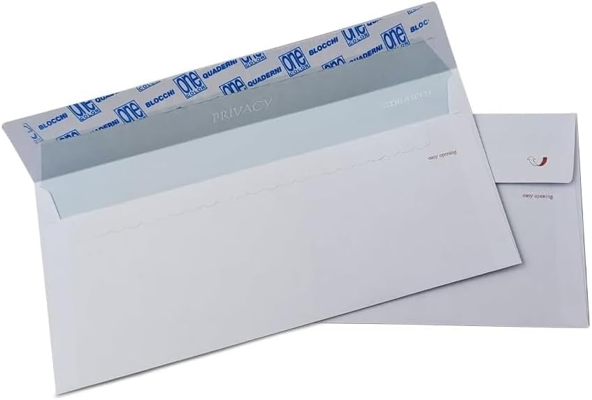 BUSTE DA LETTERA 11x23 SENZA FINESTRA - Confezione Da 500 Pz