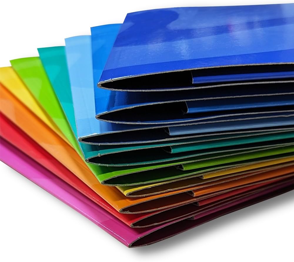 CARTELLINA CON ELASTICO A4 - Confezione Da 5 Pz Colori Assortiti