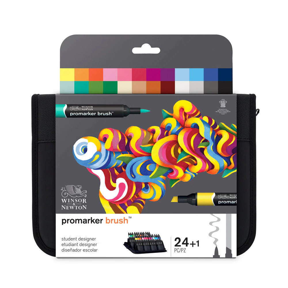 WINSOR & NEWTON PROMARKER BRUSH STUDENT DESIGNER - 24+1 Pz