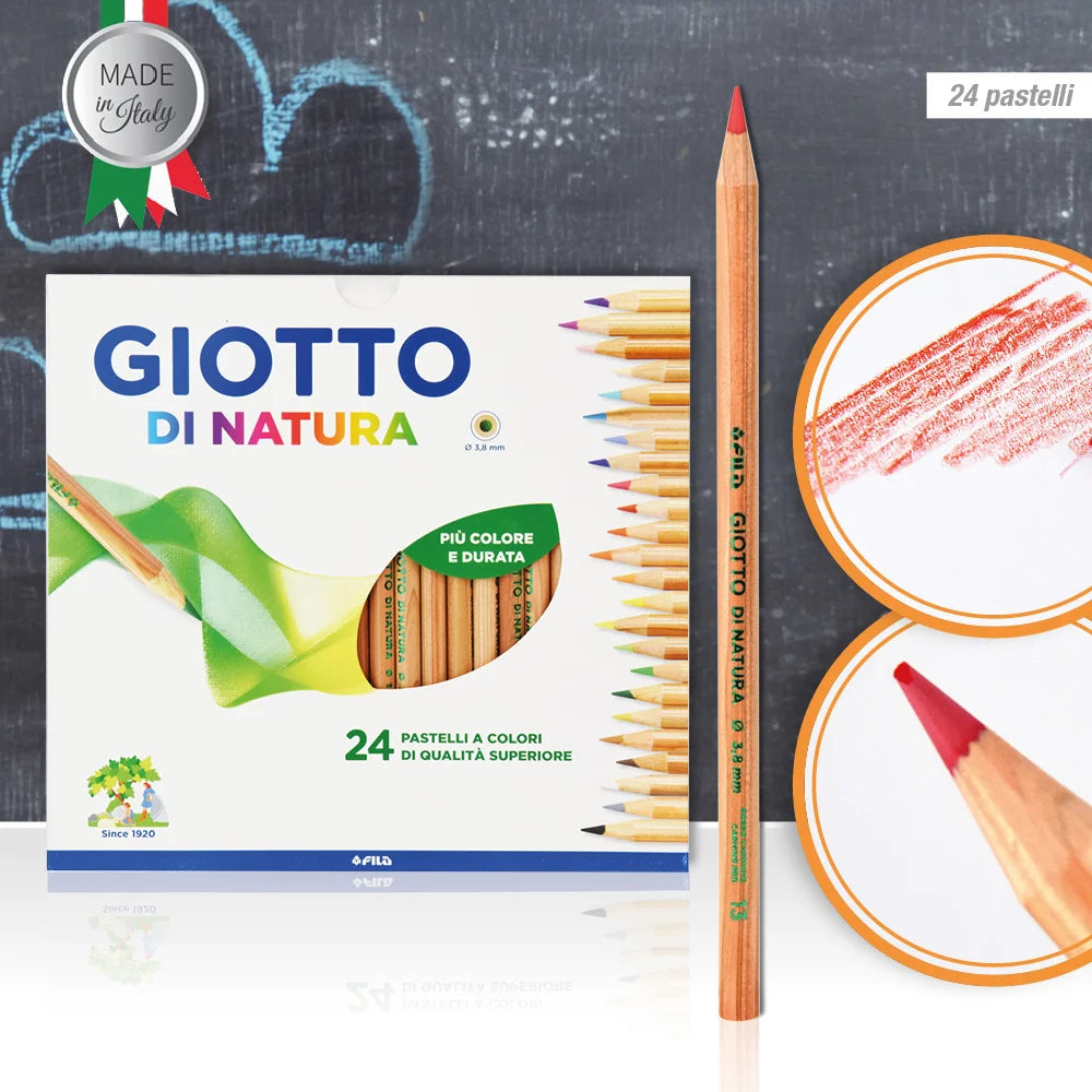 PASTELLI GIOTTO DI NATURA - Confezione Da 24Pz