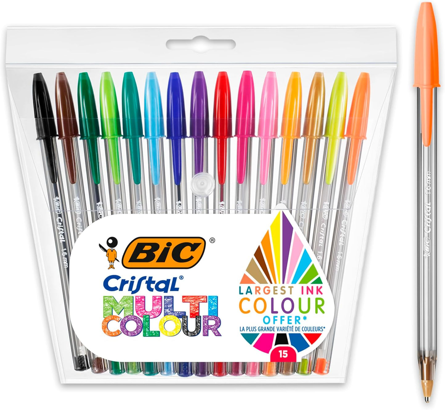 BIC CRISTAL SET MULTICOLOR - 15pz
