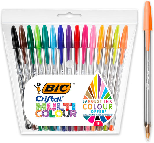 BIC CRISTAL SET MULTICOLOR - 15pz