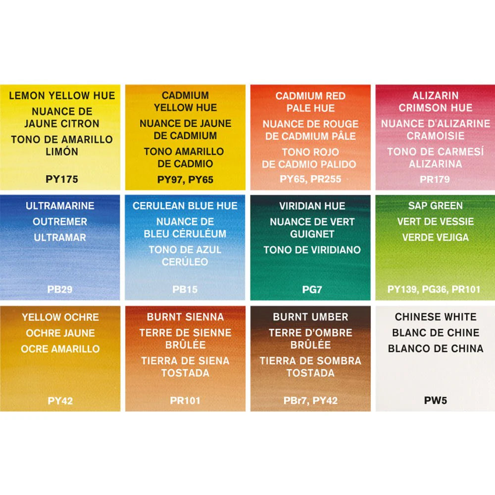 WINSOR & NEWTON COTMAN WATERCOLOURS -Set Tascabile Degli Sketchers 13pz
