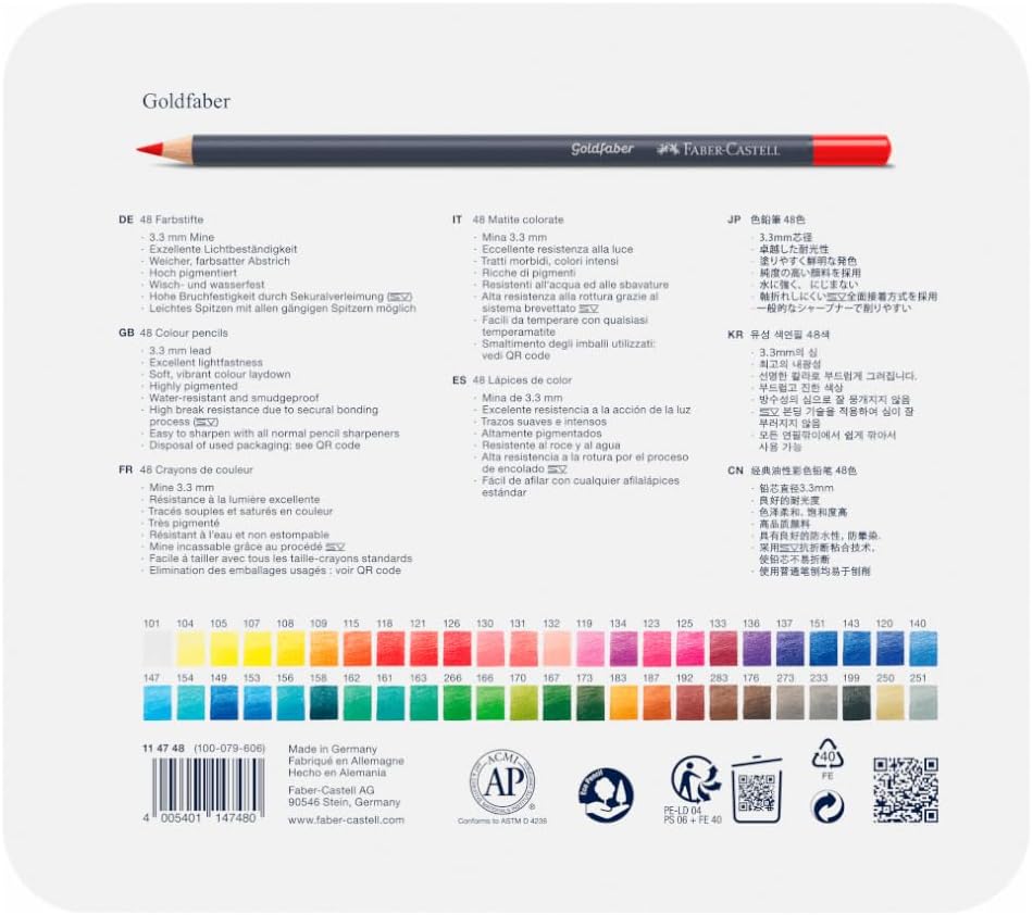 FABER-CASTELL - Pastelli Confezione Da 48 Pz