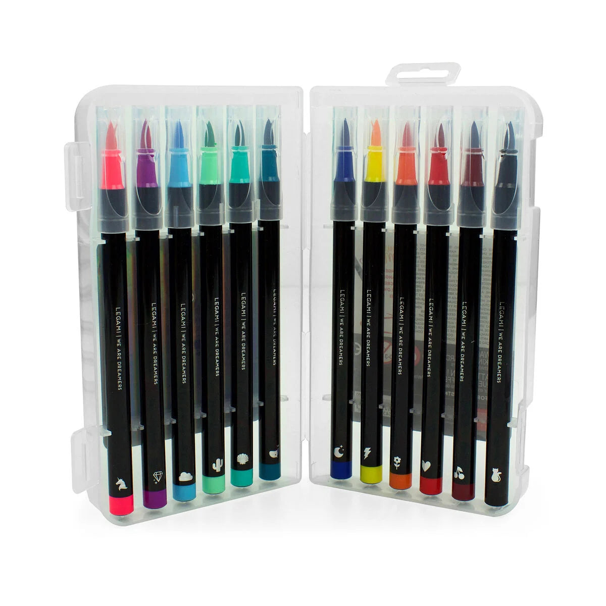 LEGAMI SET 12 PENNARELLI PUNTA PENNELLO - Brush Markers