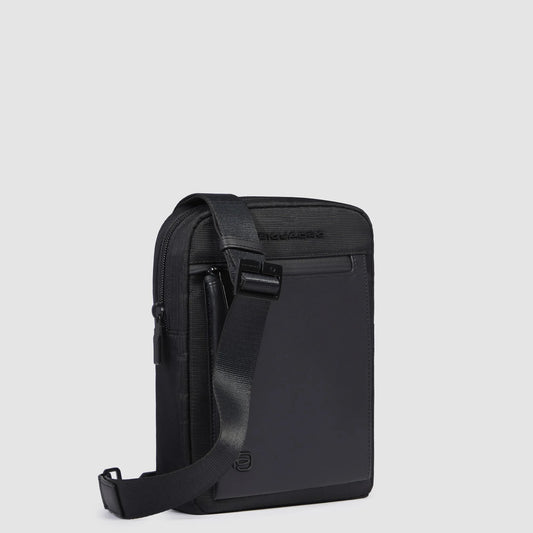 PIQUADRO - Borsello Porta Ipad Mini Tessuto Riciclato Nero