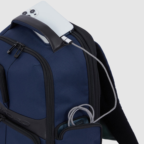 PIQUADRO - Zaino Porta Computer 15,6" Fast Check Blu