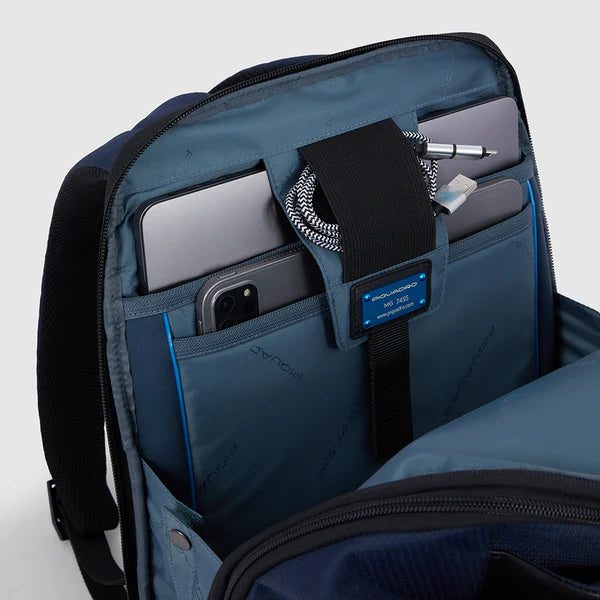 PIQUADRO - Zaino Porta Computer 15,6" Fast Check Blu