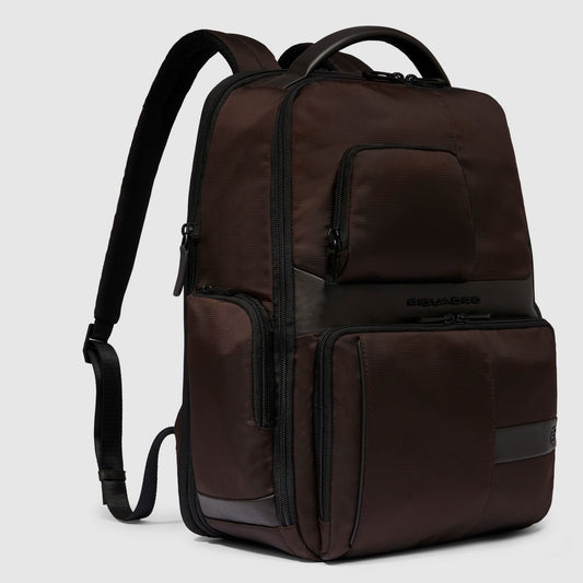 PIQUADRO - Zaino Porta Computer 15,6" Fast Check Marrone