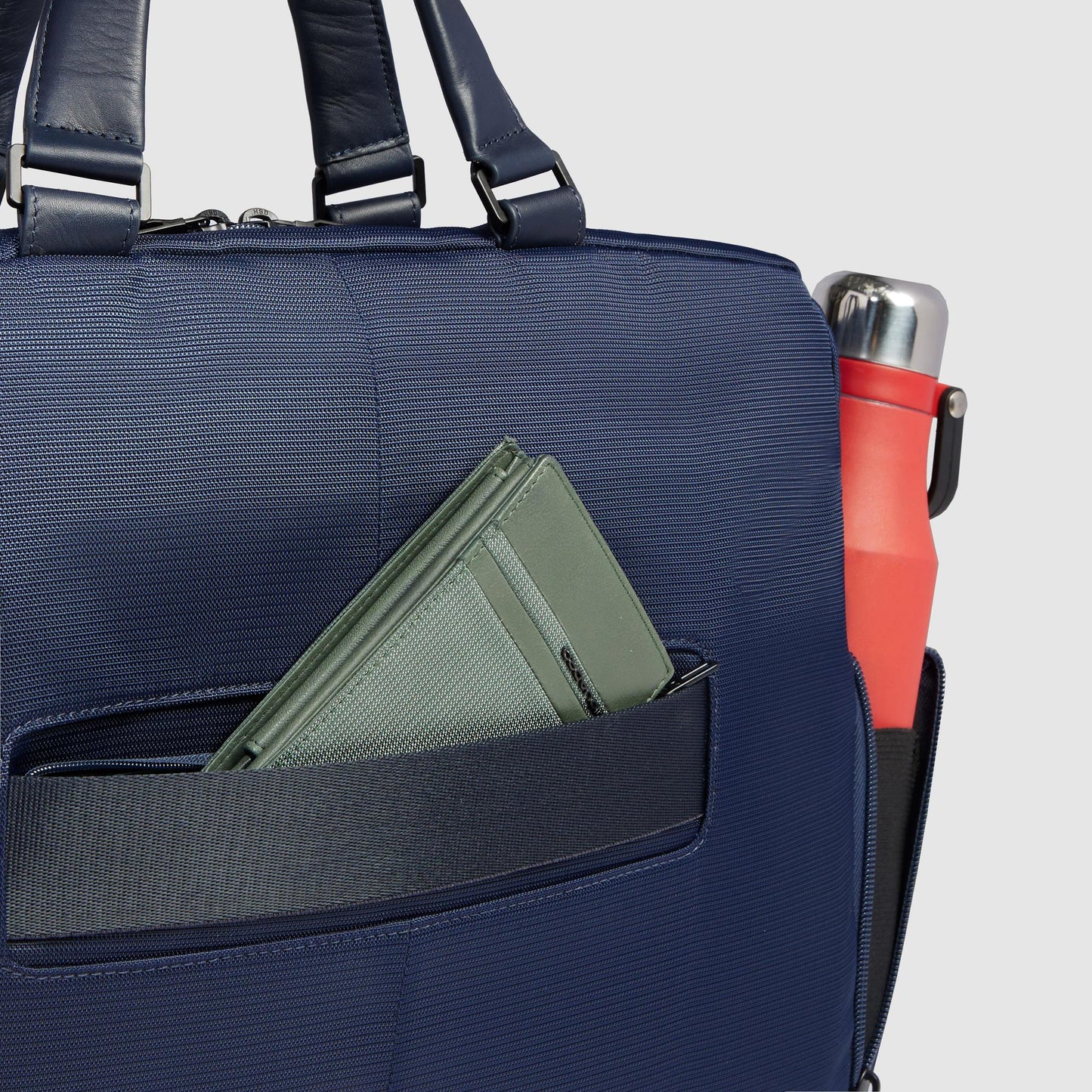 PIQUADRO - Borsa Porta Pc 15,6" In Tessuto Riciclato Blu