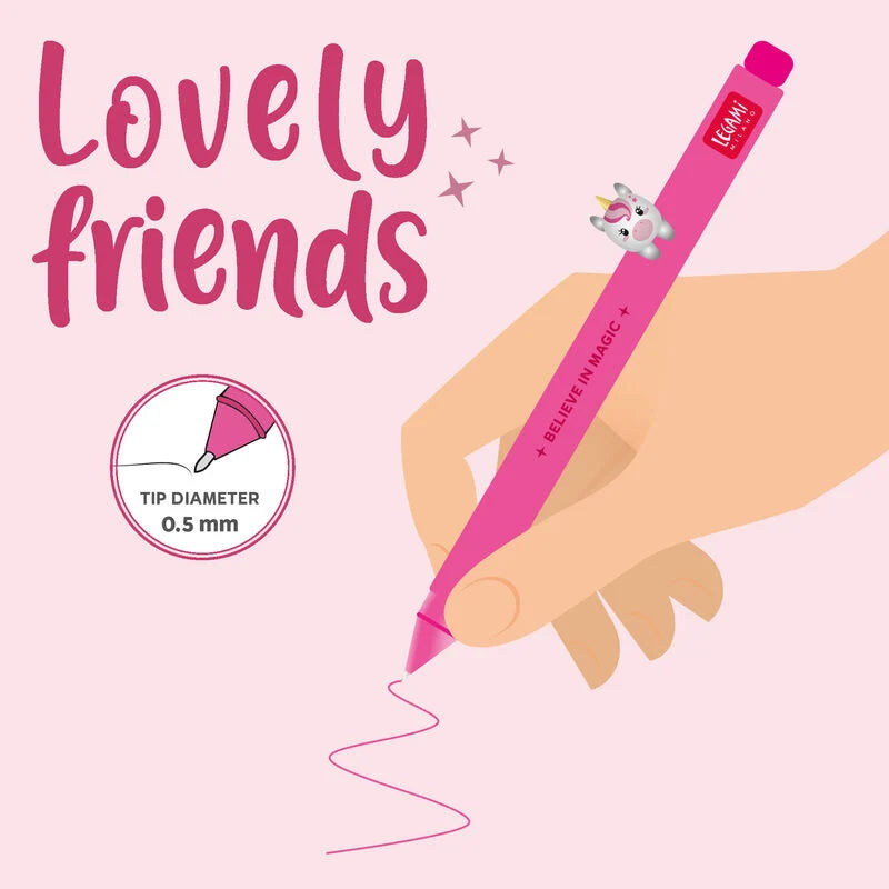 LEGAMI PENNA GEL LOVELY FRIENDS - Unicorn