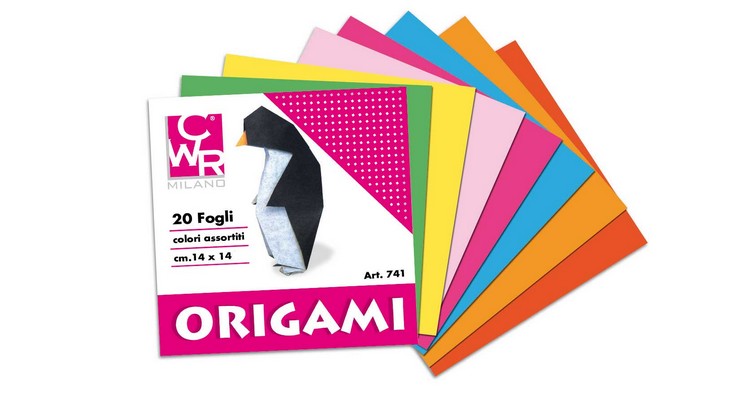BLOCCO ORIGAMI - 14x14 Colori Assortiti