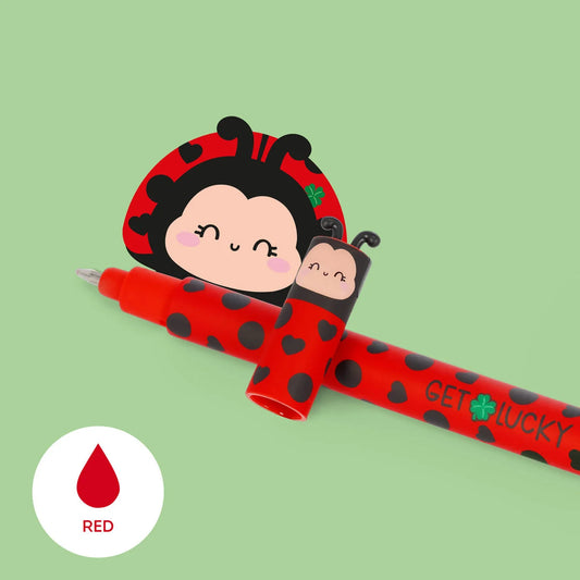 LEGAMI - Ladybug "Get Lucky" Erasable Pen