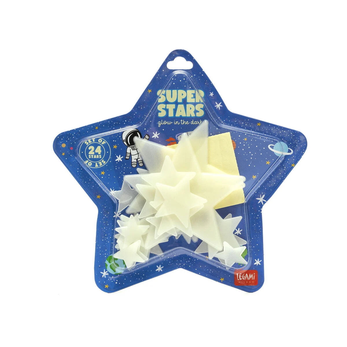 LEGAMI STELLE FOSFORESCENTI ADESIVE