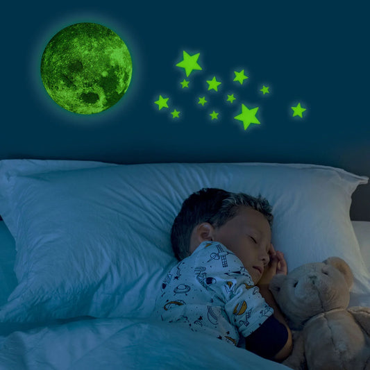LEGAMI LUNA 3D FOSFORESCENTE ADESIVA