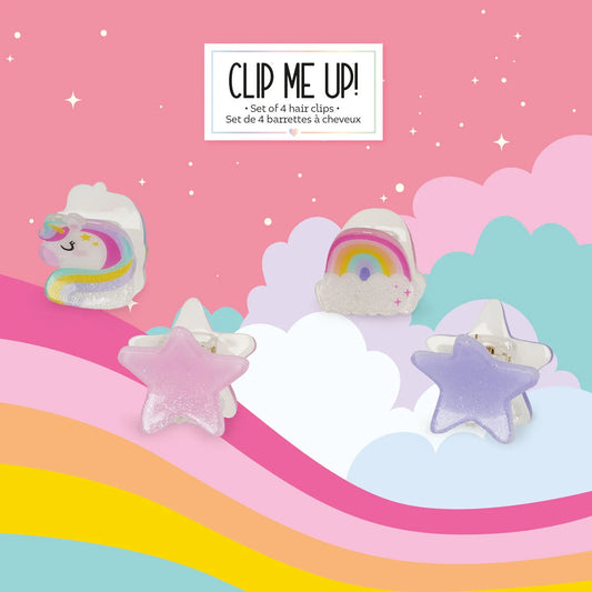 LEGAMI - Set di 4 Mini Mollette per Capelli Unicorn Clip me up!