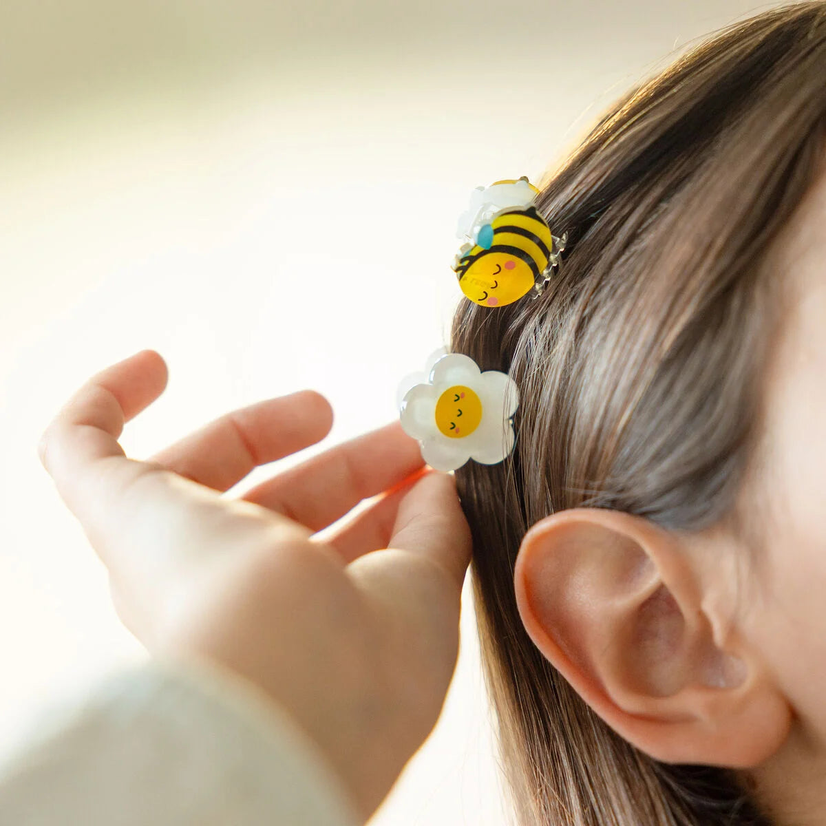 LEGAMI - Set di 4 Mini Mollette per Capelli Bee Clip me up!