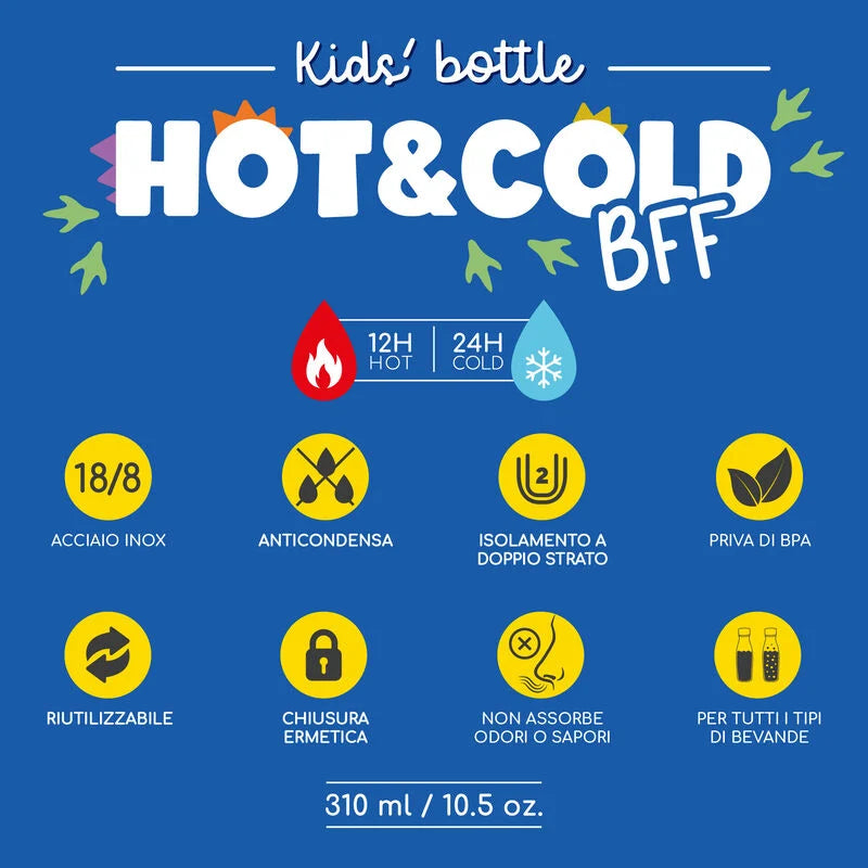 LEGAMI - Borraccia Termica Hot&Cold BFF Dino