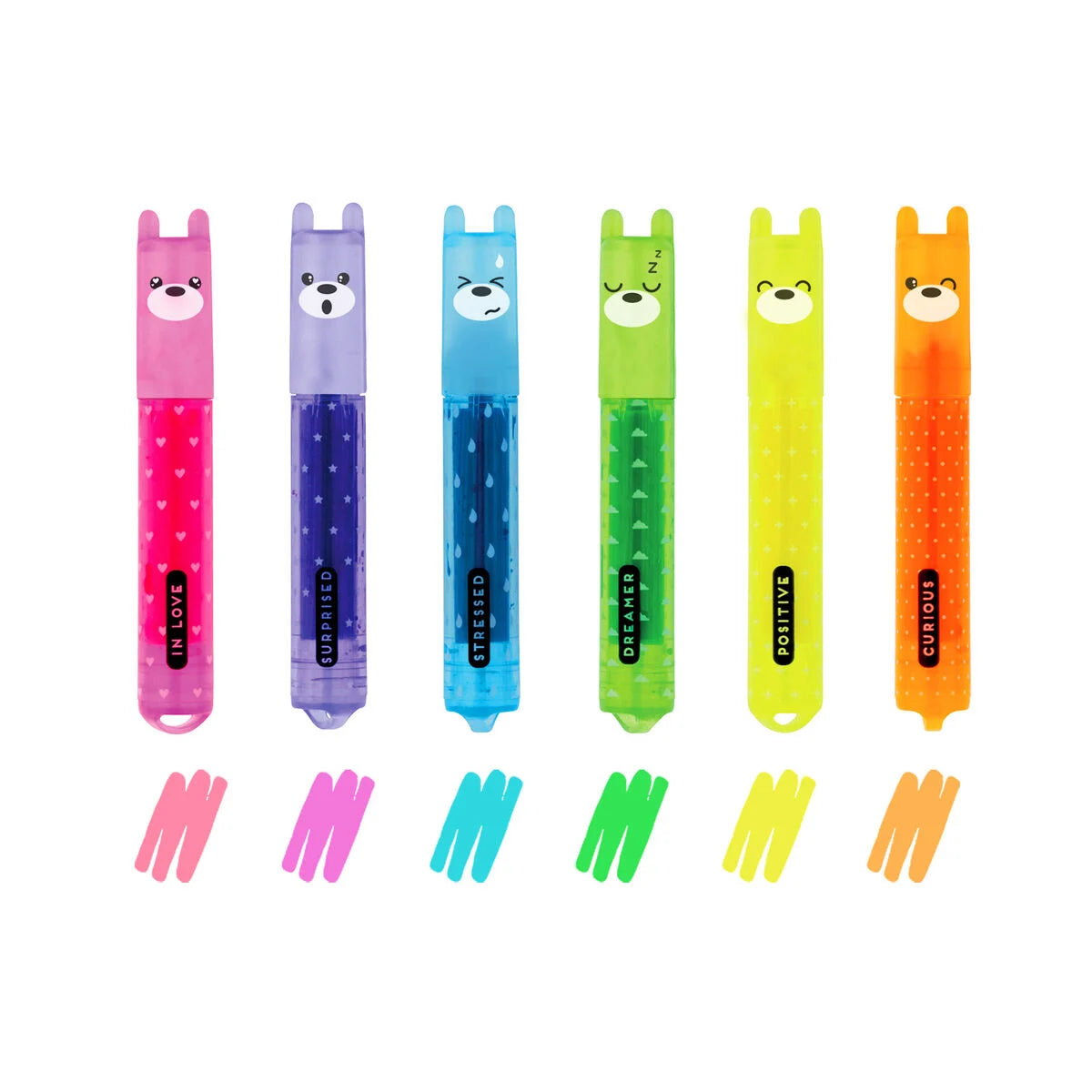 LEGAMI SET MINI EVIDENZIATORI - Teddy's Mood 6pz