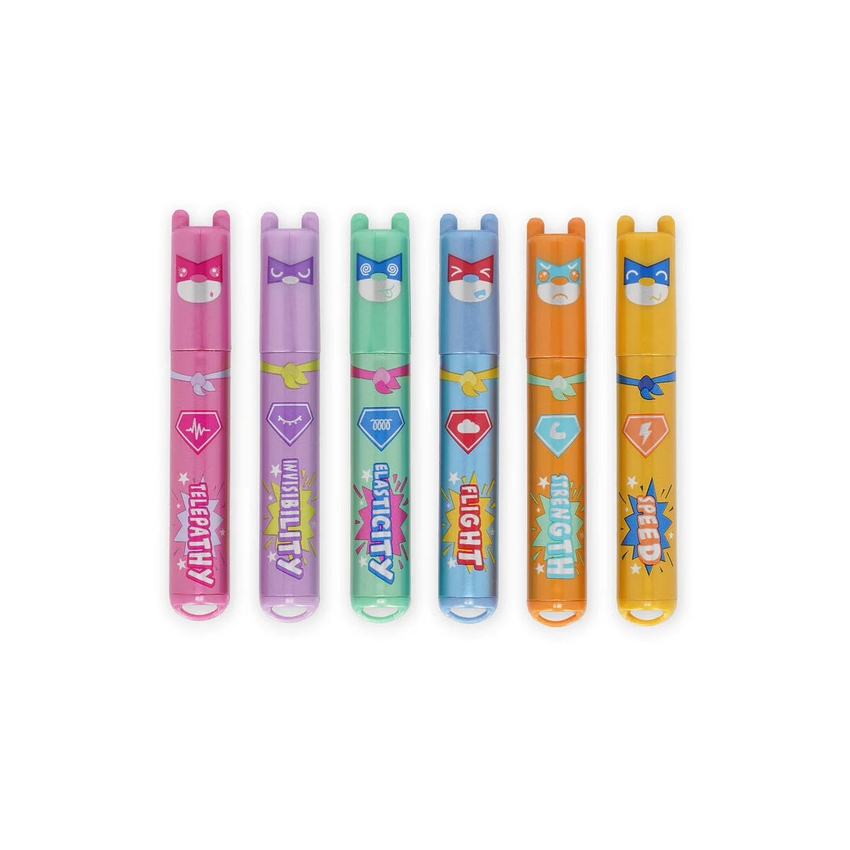 LEGAMI - Set Di 6 Mini Evidenziatori Teddy's Superpower