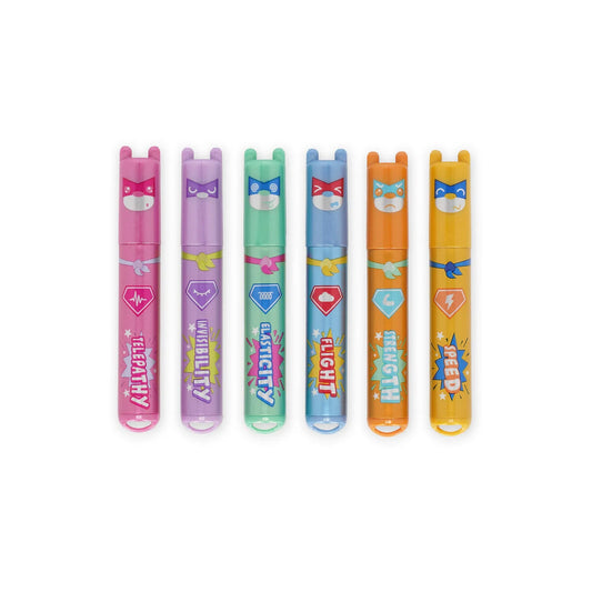 LEGAMI - Set Di 6 Mini Evidenziatori Teddy's Superpower