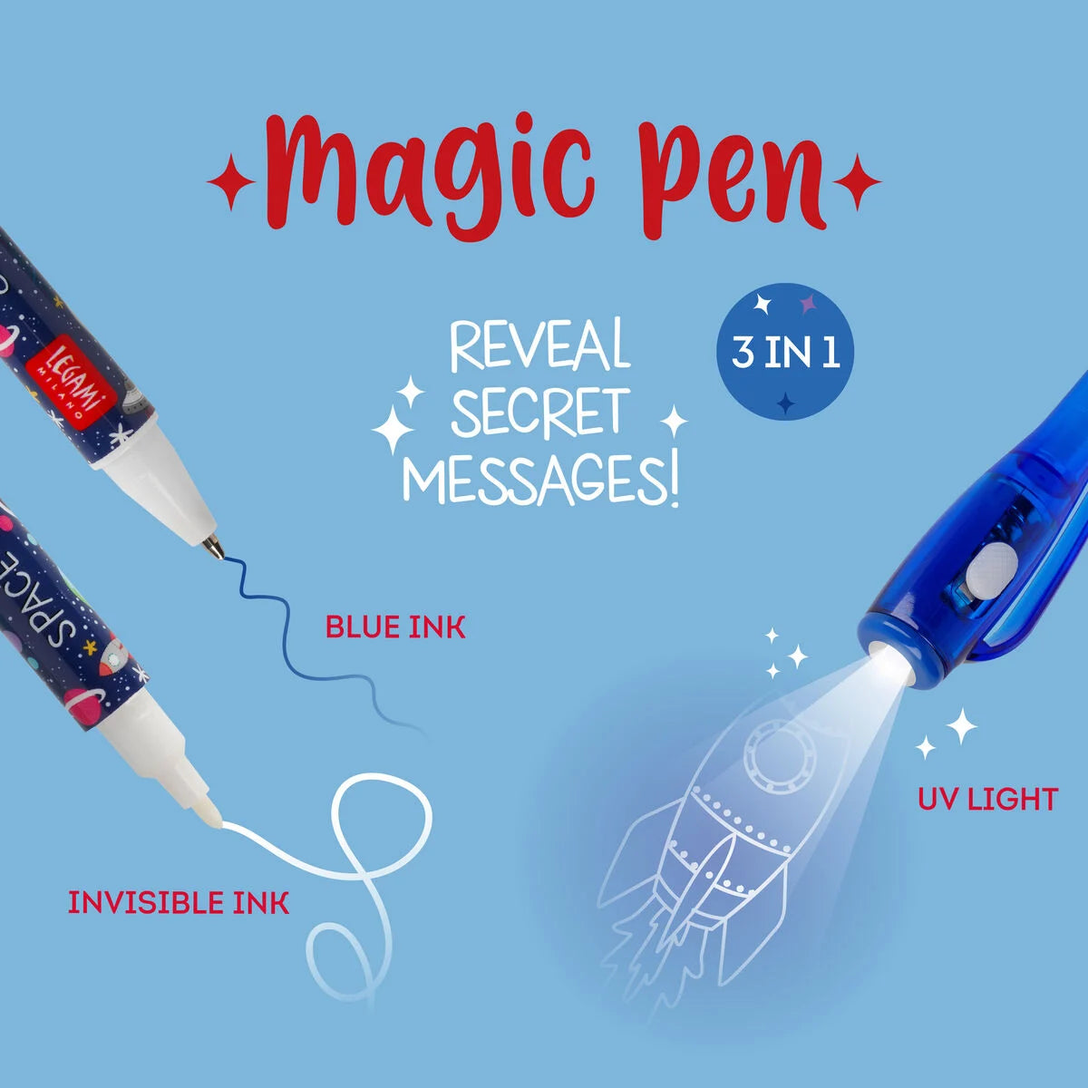 LEGAMI PENNA MAGICA - Con Inchiostro Visibile