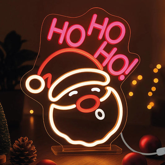 LEGAMI - Lampada Led Effetto Neon Santa Claus