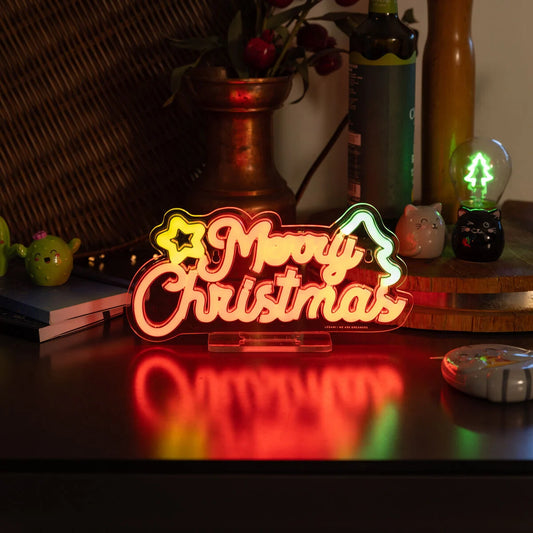 LEGAMI - Lampada Led Effetto Neon Merry Xmas