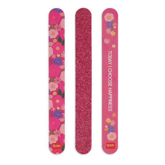 LEGAMI - Set di 3 Lime per Unghie Flowers Nails Before Males