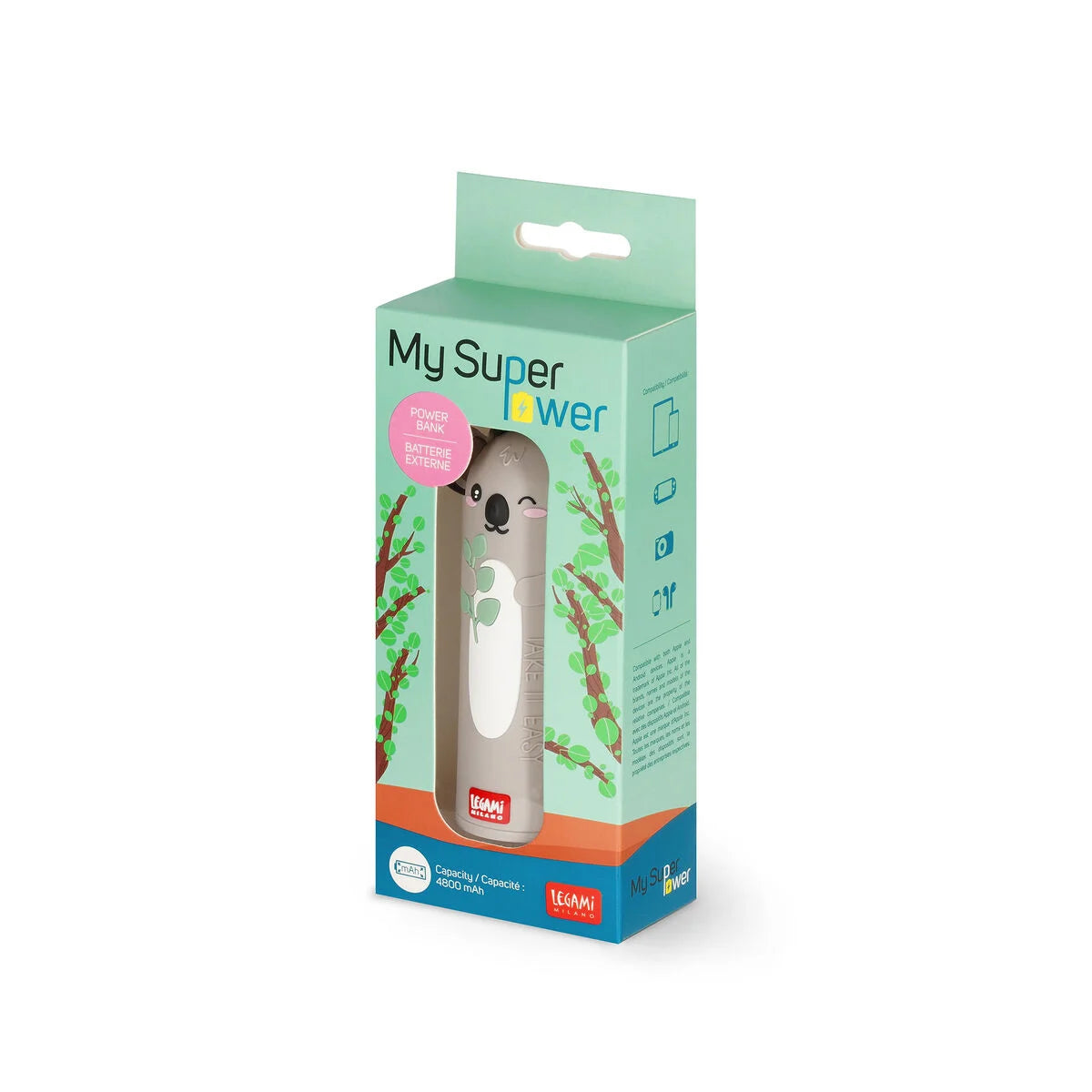 LEGAMI - Caricabatteria Portatile Koala My Super Power
