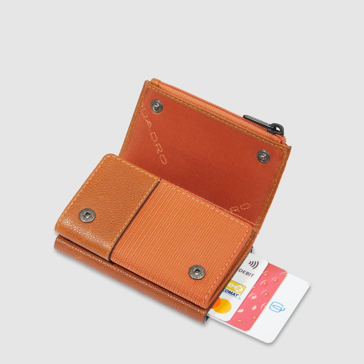 PIQUADRO - Portafoglio Compatto Automatico Arancione
