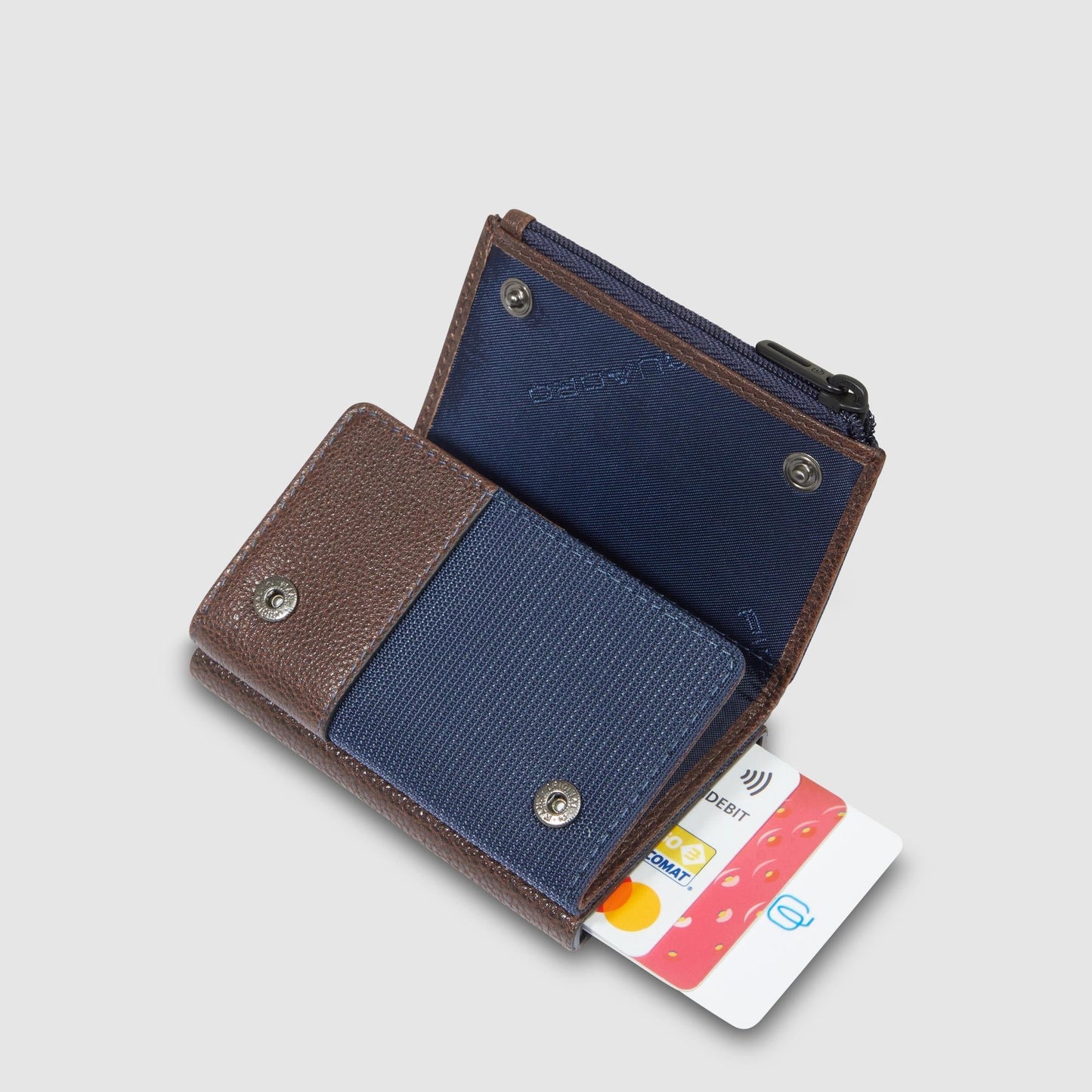 PIQUADRO - Portafoglio Compatto Automatico Blu