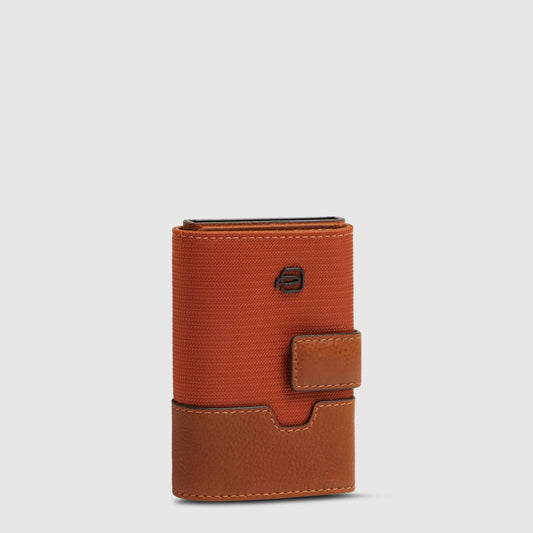 PIQUADRO - Portacarte Automatico Arancione