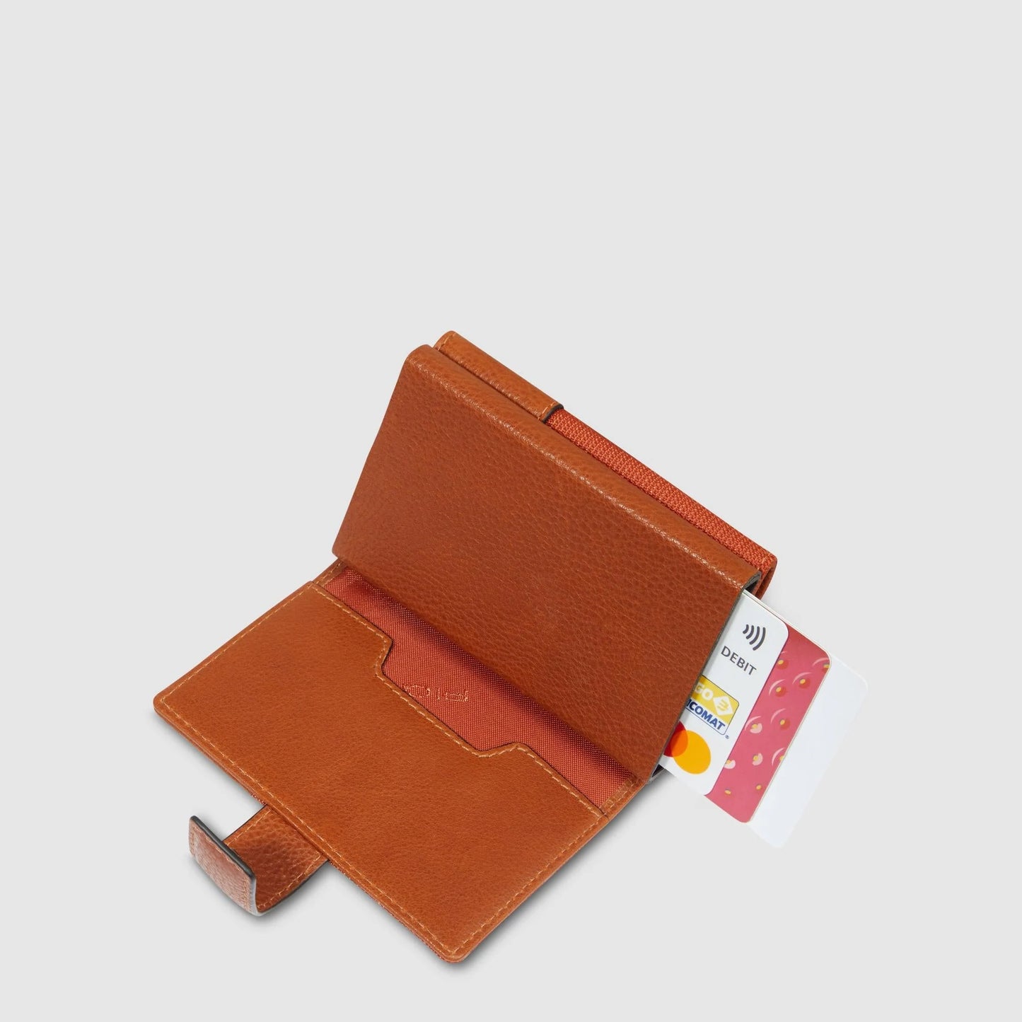 PIQUADRO - Portacarte Automatico Arancione