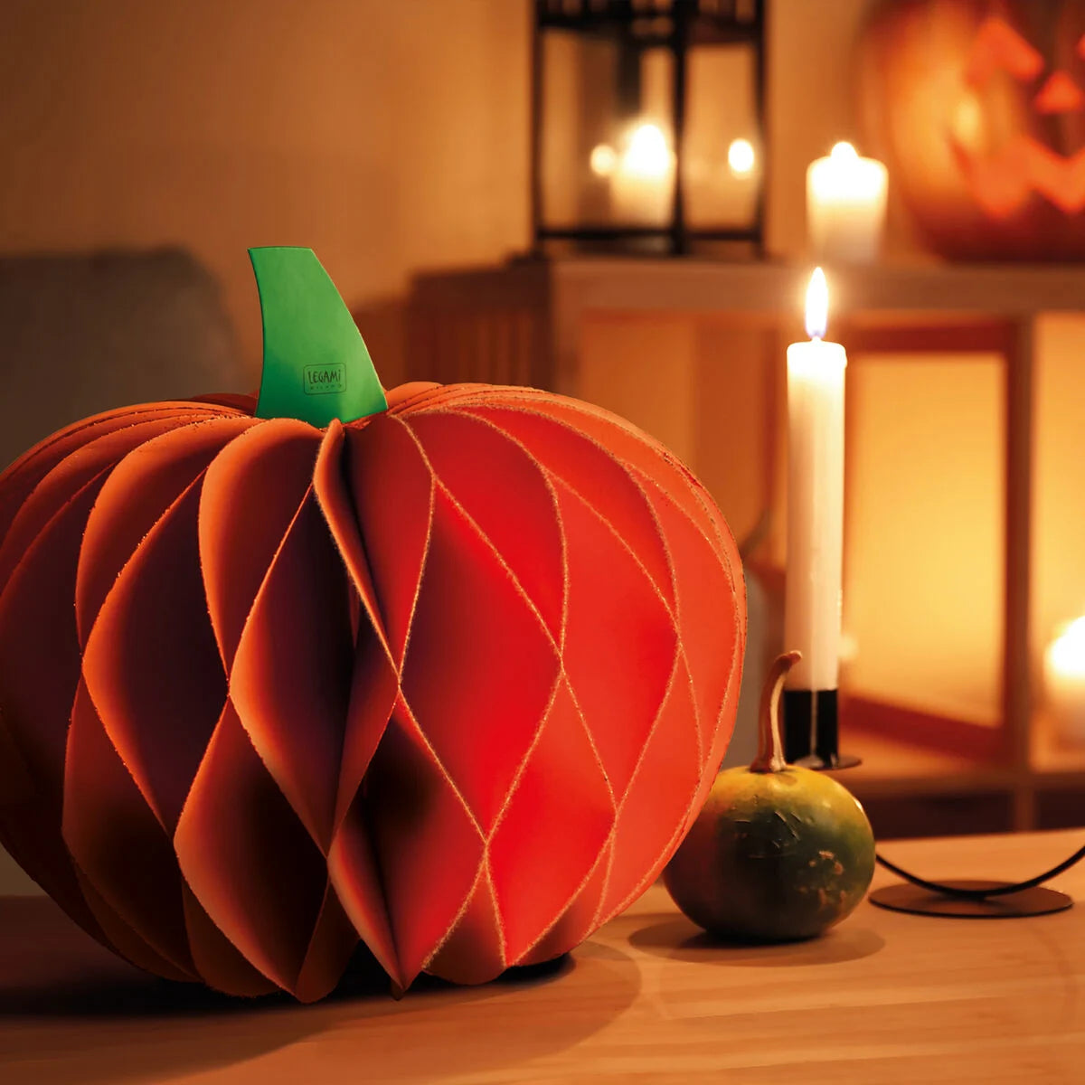 LEGAMI - Zucca di Halloween Pieghevole In Carta What A Pumpkin!