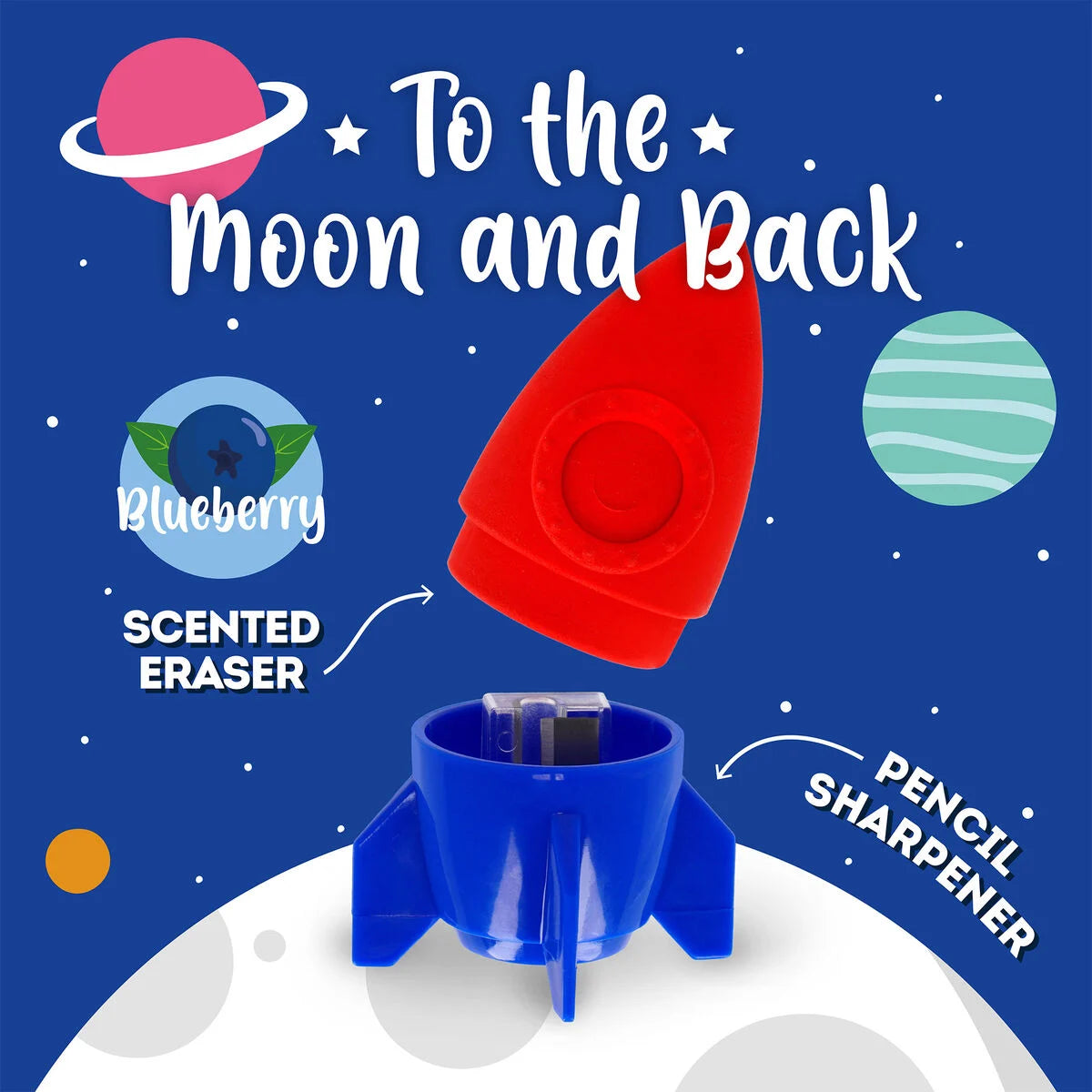 LEGAMI - Temperino con Gomma To The Moon And Back