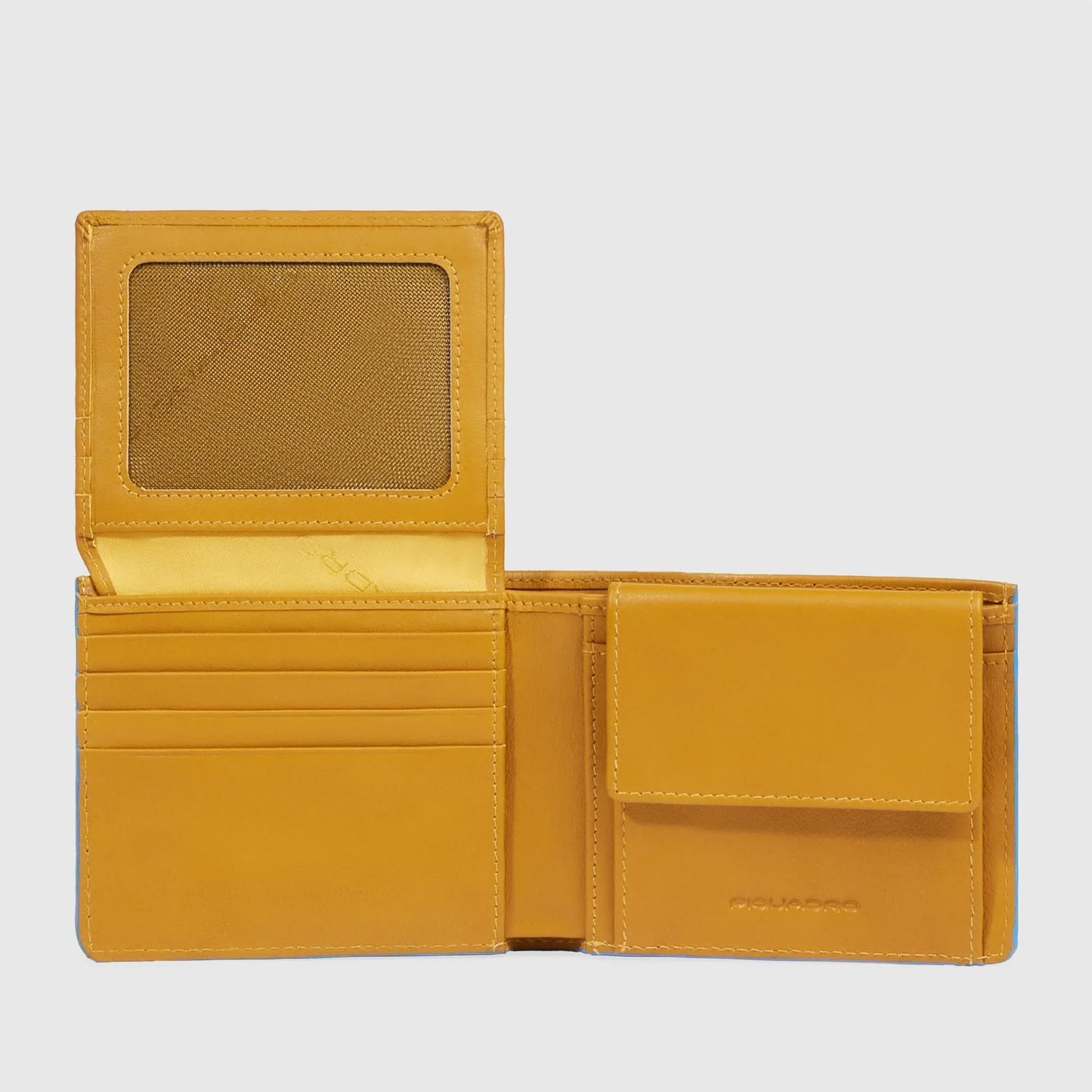 PIQUADRO -Portafoglio Con Porta Documenti Giallo
