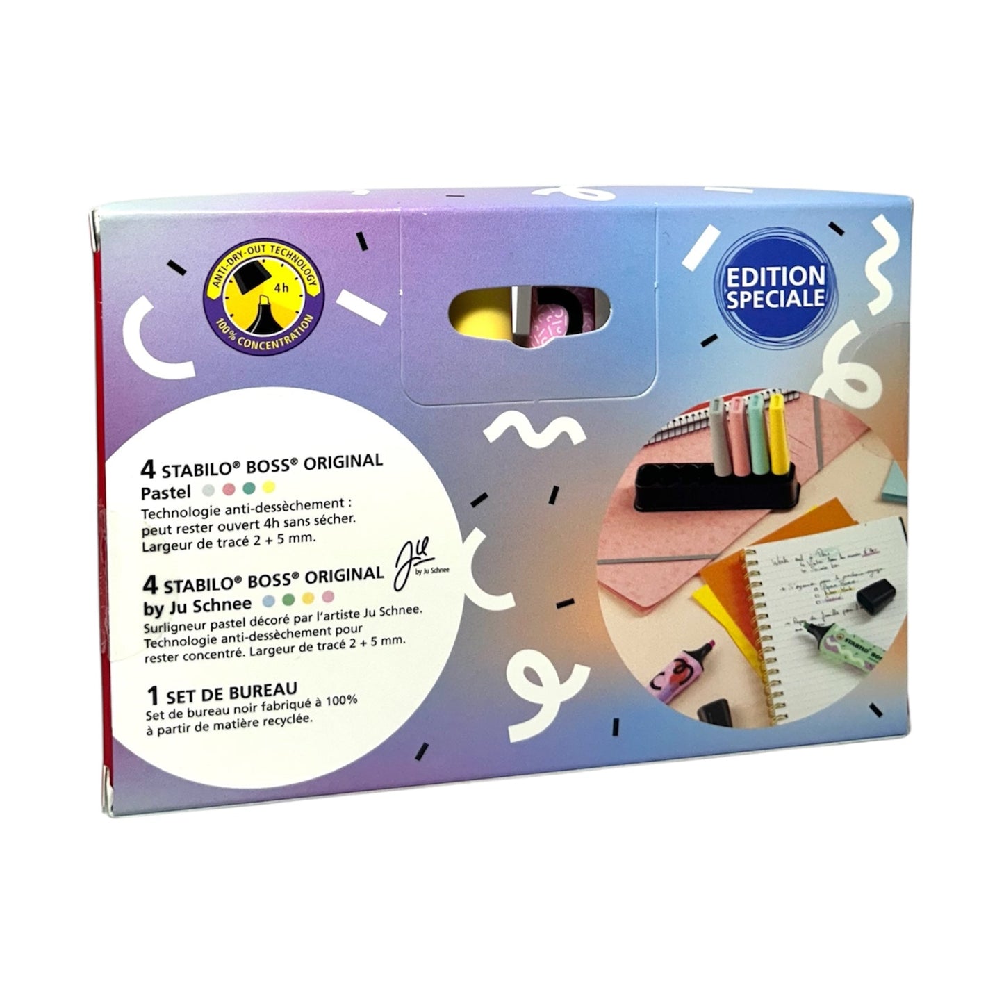 STABILO BOSS ORIGINAL PASTEL Desk Set - 4 Pastel & 4 by Ju Schnee