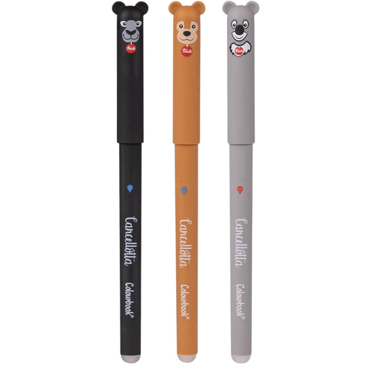 COLOURBOOK X TRUDI - Set 3 Penne Gel Cancellotte Ricaricabili