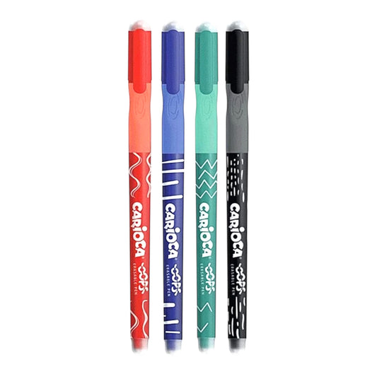 PENNA CARIOCA OOPS CON TAPPO - Con Inchiostro Cancellabile Confezione Da 2 Pz