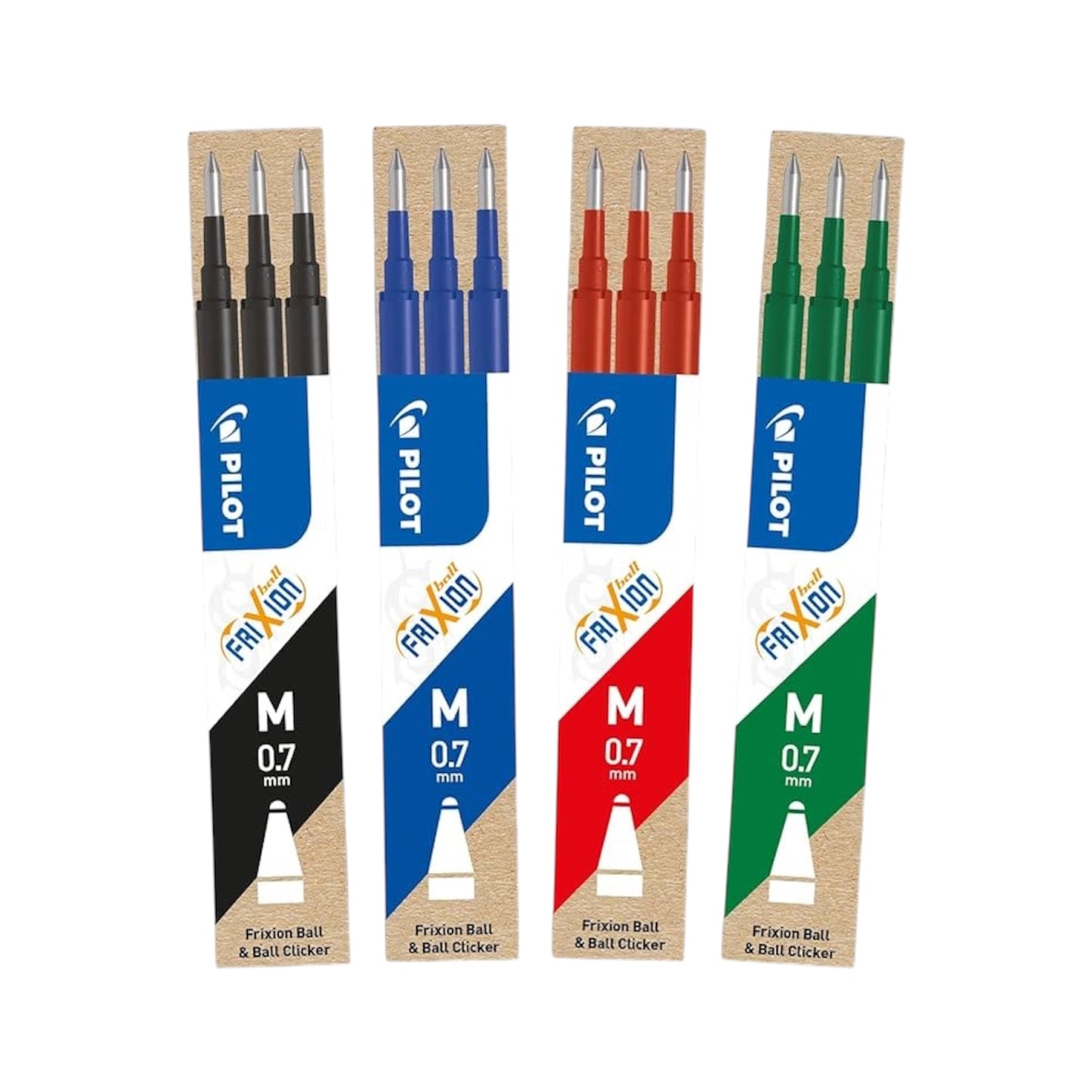 PILOT FRIXION REFILL 0.7 - Confezione Da 3 Pz